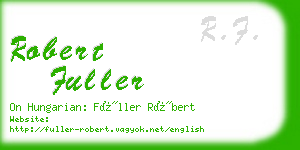 robert fuller business card